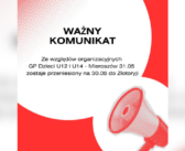 Zawody GP Dzieci przełożone na 30.08.2025